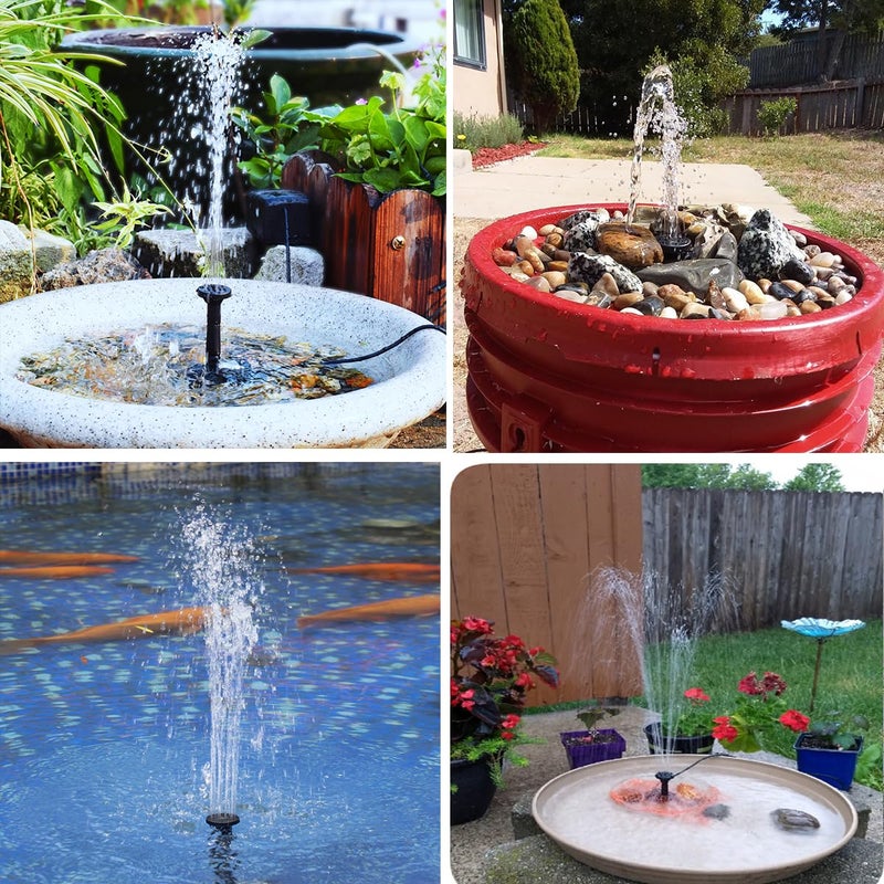 Lewisia 2W Solar Bird Bath Pump with USB Charging for Pool Pond Garden Decoration Solar Powered Water Fountain Pump - Image 2